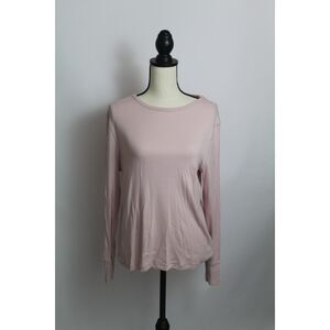 Women’s A New Day Mauve Pink Ribbed Long Sleeve Top – Size XXL